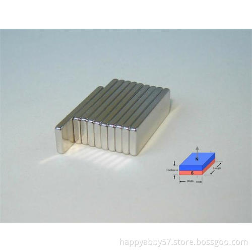 N52 NdFeB neodymium block magnet 1mm thick